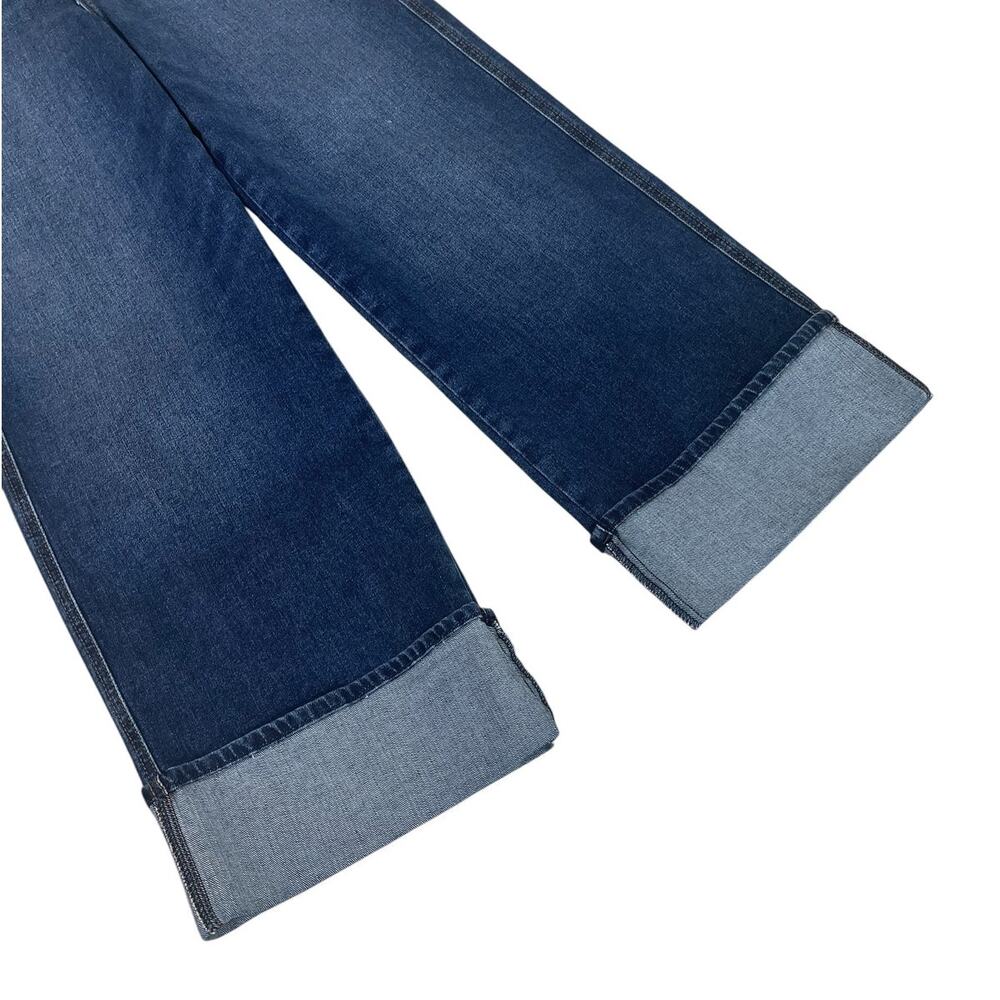 Joe's Jeans The Trixie High Rise Wide Leg Cuffed Trouser Jean Indigo Sz 27 Chic - Picture 8 of 16